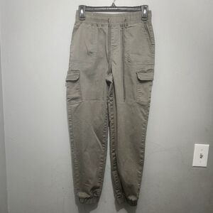 Telepatia Womens Olive Green Cargo Jogger Pants Size 27